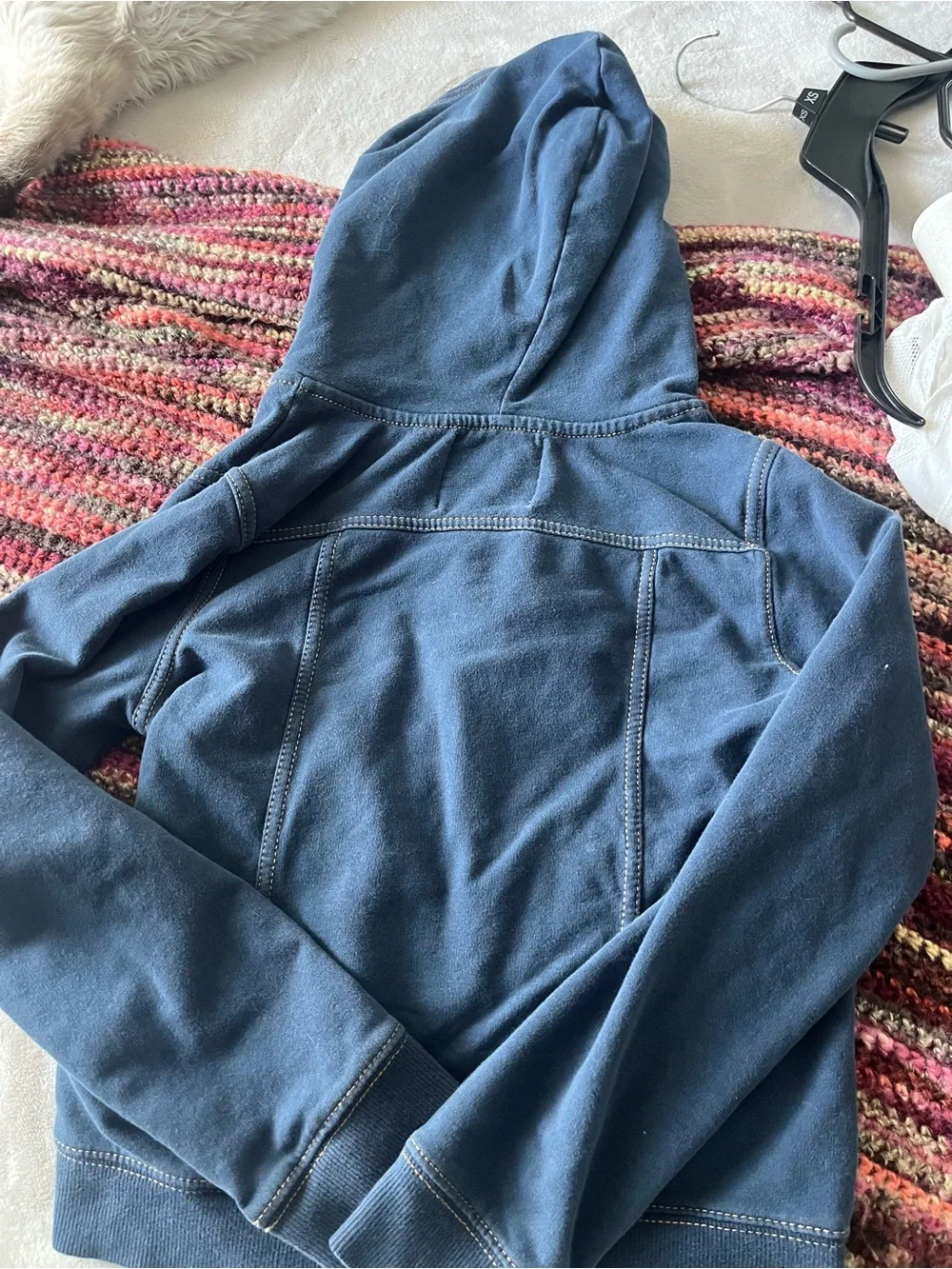 Vintage GAP Kids Navy Zip-Up Hoodie Jacket with Front Flap Pockets